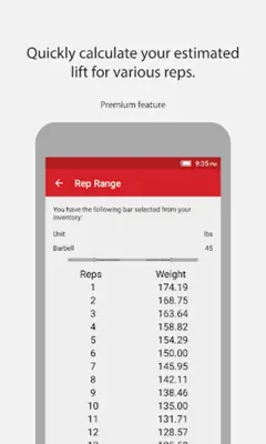 RackMath Barbell Plate Calcula android App screenshot 0