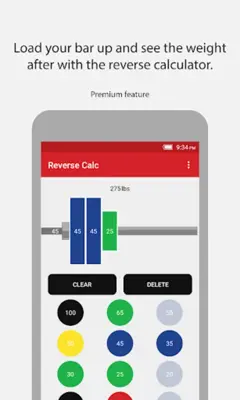 RackMath Barbell Plate Calcula android App screenshot 1