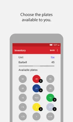 RackMath Barbell Plate Calcula android App screenshot 4